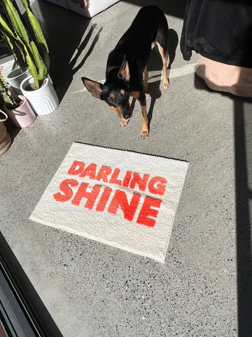 Darling Shine Bath Mat | Tangerine