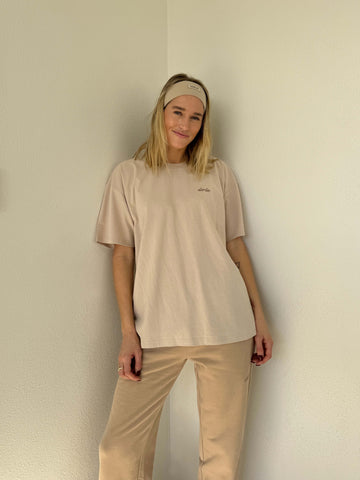 Hearts on Fire Oversized Tee | Taupe