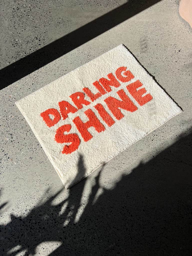 Darling Shine Bath Mat | Tangerine